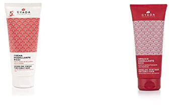 GYADA COSMETICS, Crema Modellante Ricci 5th Anniversary, Crema per Capelli Ricci Senza Risciacquo & Impacco Modellante Ricci Effetto Ristrutturante con Proteine