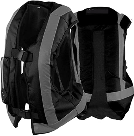 BDXZJ Motorrad-Airbag-Weste, Radfahren Warnweste Airbag Weste, Racing Airbag Weste Reflektierende Airbag Weste Motorrad, Reitausrüstung für Motorräder, Fahrräder B,2XL