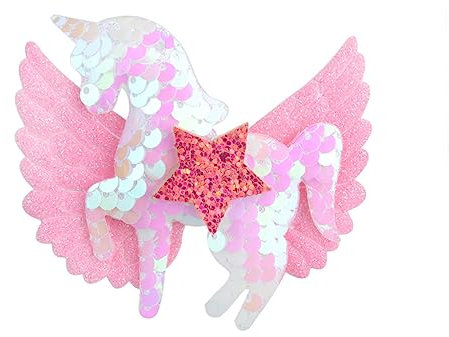 Housoutil 4stücke Einhorn Haarnadel Mit Sternendesign Griffiges Material Für Mädchen Kinderfreundliche Haarclips Als Geschenk Für Junge Mädchen Und Kinderfrisuren