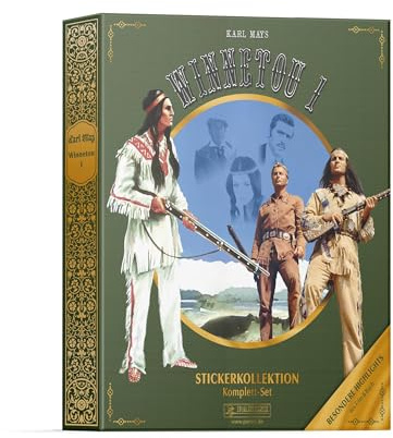Winnetou 1 - Stickerkollektion - Komplett-Set: Premium-Sammelbox mit Highlights aus Film und Buch