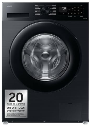 Lavadora Samsung 11Kg con Tecnología AI EcoBubble™ y Programa Super Speed 39, Clase A, Negra - WW11DG5B25ABEC