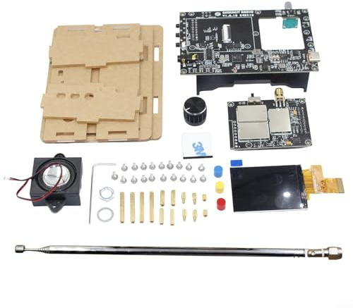 Oniissy Radio Electronic DIY Kit，DIY full radio V5A kit FM AM for mw SW aviation SSB LSB USB With Medium Wave Antenna, Shortwave Antenna, And High Impedance Amp Lifier