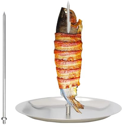 Vertikal grillspett i rostfritt stål – avtagbar Al Pastor grillgrillspett