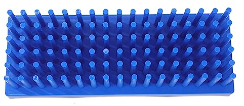 FUNOMOCYA Reagenzglasgestell Aus Kunststoff Peg-Design Reagenzglashalter Zum Trocknen Und Aufbewahren Laborrohrhalter Mit Großer Kapazität Für Laboranwendungen 8.94 X 3.27 X 2.36 in 1 Stück