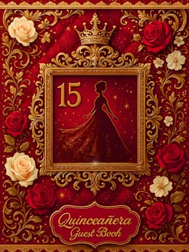 Quinceanera Guest Book Red: A Keepsake from Friends and Family : Memories, Messages, Moments, and Photos from a 15th Birthday Celebration