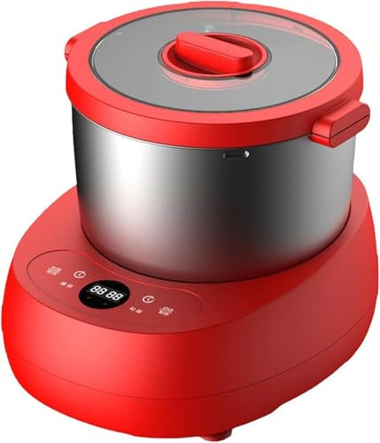 5l Pizza Doughs Maker Electric Automatic Small Spiral Dough Mixer Multifutional Stainless Steel Flour Mixer,dough Kneading Machine, Red