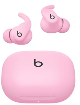 Beats PowerBeats Fit – trådlösa brusreducerande sporthörlurar med perfekt passform, IPX4, upp till 30 timmars batteritid med laddningsfodral, kompatibla med Apple och Android. Neonrosa