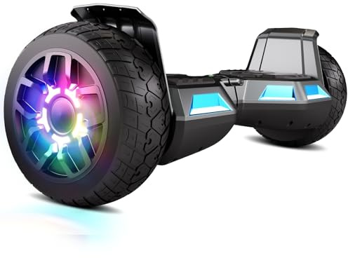 SISIGAD Hoverboard 8.5 Todo Terreno, Estándar de la UE- Bluetooth Integrado con Potente Motor, Monopatín Eléctrico Auto-Equilibrio, Regalo para Adolescentes y Adultos