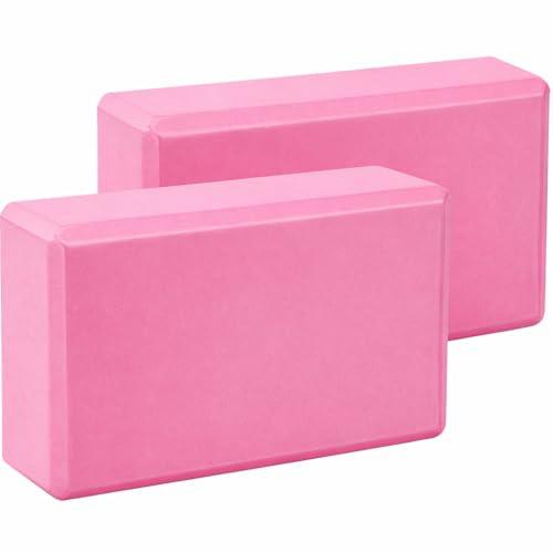 2Pcs Yoga Blocks – Anti-Slip Foam Gym Bricks for Pilates, Stretching & Fitness | Lightweight, Durable & Travel-Friendly Yoga Accessories for Exercise & Practice