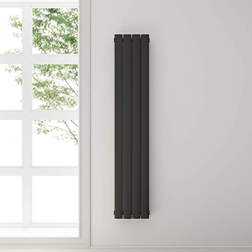 ELEGANT Heizkörper Flach Paneel Vertikal 1600x308mm Antrazit | Flachdesign, Paneeldesign, Einlagig; Mittelanschluss, Einlagig