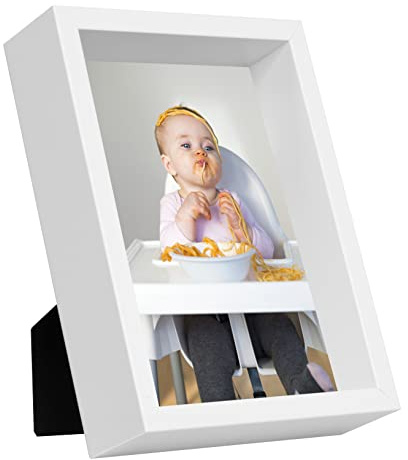 BD ART 20 x 25 cm Box Bilderrahmen, Weiß