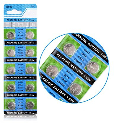 10 AG 13 357 Watch Battery 675 Hearing A76 LR44 1154 Pile alcaline Bouton pour Montre 1,55 V sous Blister