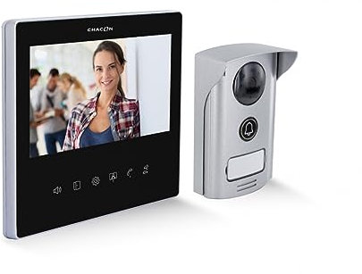 Videocitofono con schermo 7 ultra slim - Nero