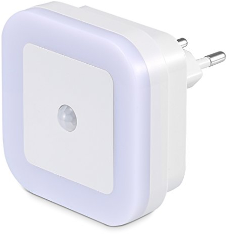 SOAIY Warmweiß LED Nachtlicht mit Bewegungsmelder und Helligkeitssensor energiesparend Steckdosenlicht PIR Sensorleuchte Orientierungslicht Schlafzimmer Kinderzimmer Badezimmer Flur Treppe