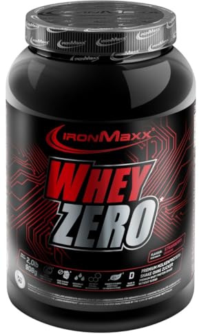 Whey ZERO Whey Protein Pulver - 908g Dose Erdbeere - Zuckerfreies High Protein Shake mit 82% Eiweiß, Enthält alle 8 essentielle Aminosäuren