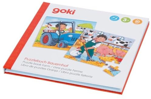 goki Livre de Puzzle Ferme