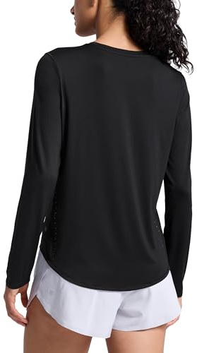 CRZ YOGA Lightweight Rundringad långärmad topp Svart S