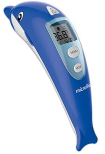 Microlife - Termometro frontale senza contatto NC 400 - Validato clinicamente, guida luminosa, 3 modalità (Corpo/Oggetto/Ambiente), Design Bambino, Garanzia 5 anni