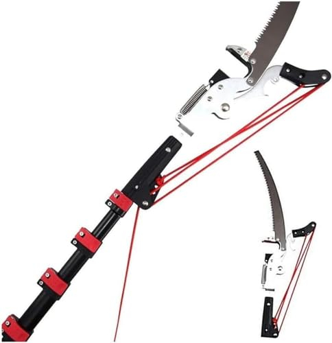SSDDLZEQ Teleskop-Hochentaster, professionelle Baumscheren, ausziehbare Astsäge, Garten- und Landschaftsbau, Astsägen, Astscheren, Werkzeuge, teleskopisch (Size : 7.2M/24FT)