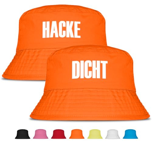Prozente Momente Hacke/Dicht - Fischerhut Set | Anglerhut | Sonnenhut | Sommer | Party | Malle | lustige Sprüche | OneSize | Malle | Urlaub