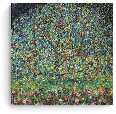 HDMMXEN Gustav Klimt Gemälde: Apfelbaum, Kunstposter, Wandkunst, Bild, Malerei, Leinwanddrucke, Kunstwerke, Schlafzimmer, Wohnzimmer, Dekoration, 70 x 70 cm