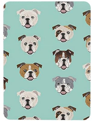 GSGCSBYMLG Kühlschrankmagnet, Motiv: Englische Bulldogge, bedruckt, rechteckig, dekorativer Magnet für den Kühlschrank