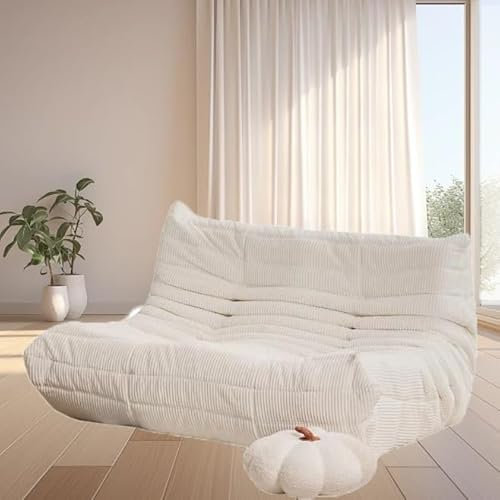 Modernes Wohnzimmer Relaxsofa kleines Sofa Loveseat mit einfachem Transport weiß