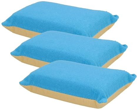 Nigrin 73803 Anti-Beschlag-Schwamm, für Auto Innenscheiben, beseitigt Kondenswasser-Beschläge, verhindert erneutes Beschlagen, 12 x 8 x 4 cm, gelb-blau (Packung mit 3)
