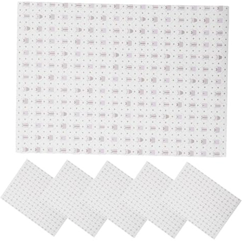 CALLARON 6 Stück Geschenkpapier Urlaubspapier Geburtstagspapier Süßes Weihnachtspapier Kariertes Geschenkpapier Hochzeitspapier Kariert Rosa