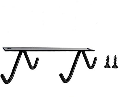 STOBAZA Support de Cuisine Inoxydable Porte Ustensiles et Crochets à Tasses Organisateur de Rangement pour Cuillères et Spatules Installation Facile et Design Élégant Accessoire Pratique