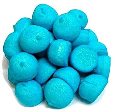 Marshmallow PALLE DA GOLF AZZURRE/CELESTE soffici, con una copertura di zucchero brillante Busta 900 gr
