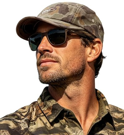 Clakllie Camouflage Basecap für Herren 5 Panel Cap mit Kurzem Schirm Camouflage Cap Unisex Militärmützen Jagdmütze für Camping im Freien