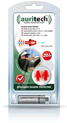 AURITECH SHOOT Earplugs- Intelligent Hearing Protection for shooting