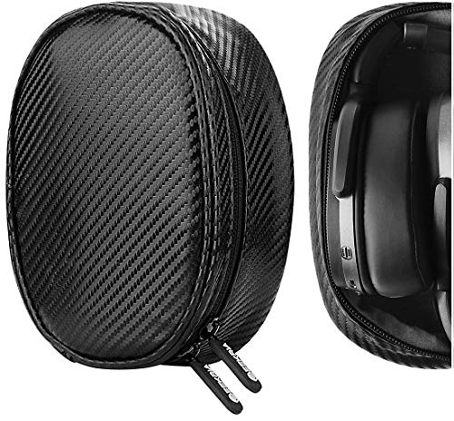 Geekria Hörlursväska kompatibel med Sennheiser, JBL, Skullcandy, Bose hörlursfodral, ersättande skyddande resväska med kabelförvaring (svart)