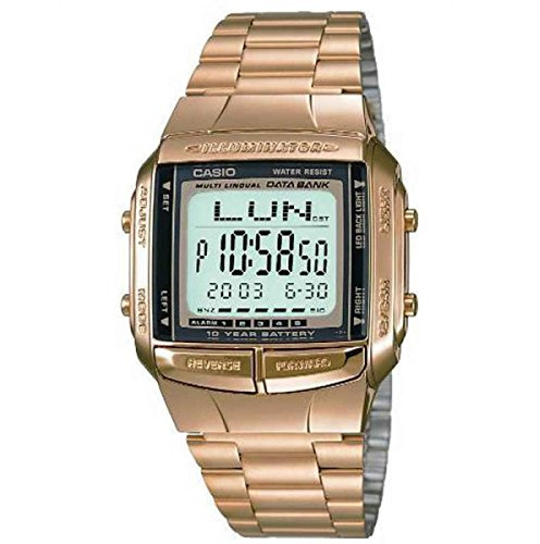 Casio - DB-360GN-9AEF - Montres Homme - Quartz - Gris - Bracelet Acier Inoxydable Or