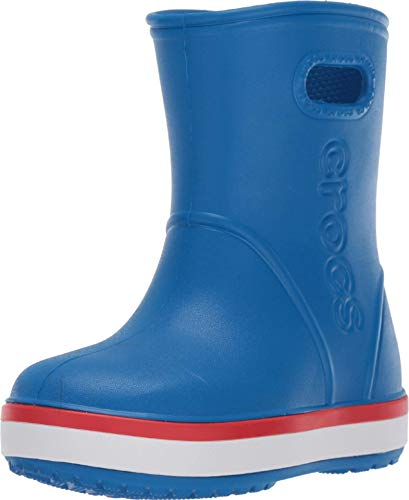 Crocs Unisex Bambino Crocband Rain Boot K Stivale, Bright Cobalt/Flame, 22/23 EU