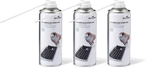Durable 579619 Druckgasreiniger Powerclean Standard (Druckgasspray) 400 ml (400 ml | 3er Pack, Standard)
