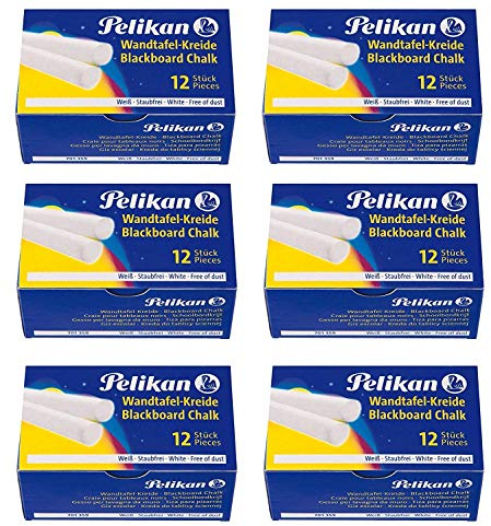 Pelikan Tafelkreide (6x 12er Packung, Weiß)