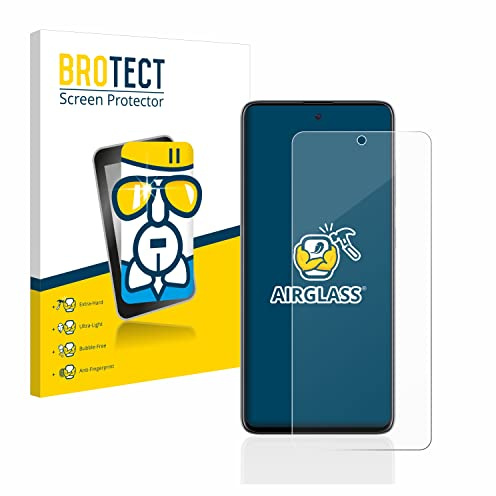 BROTECT Schutzglas für Samsung Galaxy A51 | Transparenter Displayschutz Made in Germany Schutzfolie Panzer Folie Glas 9H Anti-Fingerprint Einfache Montage Clear