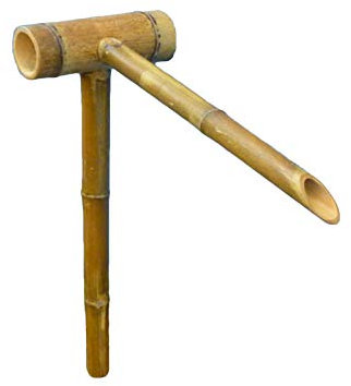 WYBF Fontaine Exterieure De Jardin Cascade,Jardin Fontaine d'eau Bambou Eau Caractéristique Pompe Paysage d'eau Décoration De Jardin Japonais,70cm