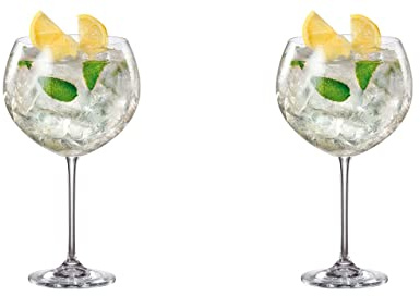 Bohemia Crystal Enebro Gin-Cocktailgläser, 850 ml, transparent, 2 Stück
