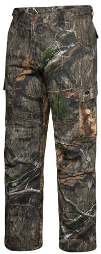Mossy Oak Jaktbyxor för herr, kamouflage, bomull, kvarn, flex, XL