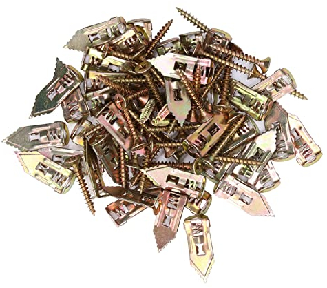 BuyWeek Lot de 40 vis d'ancrage auto-perceuses en acier au carbone pour plaques de plâtre et chevilles en métal pour décoration de maison, cadre photo
