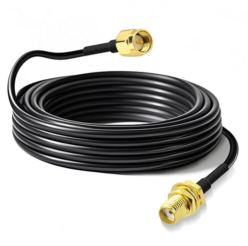 Bingfu SMA Kabel 5m, 5G 4G LTE Verlängerungskabel SMA-Stecker auf Buchse | RG-174 Antennenverlängerungskabel für 5G/4G LTE Router, Gateway, Modem, Mobilfunkgeräte, SDR-Dongle und Empfänger