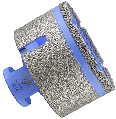 VENJELD Foret Diamant Carrelage 68mm Trépan de Fraisage Diamantée avec Filetage M14 pour le Forage Meuler dans Céramique Porcelaine Carrelage Marbre Granit