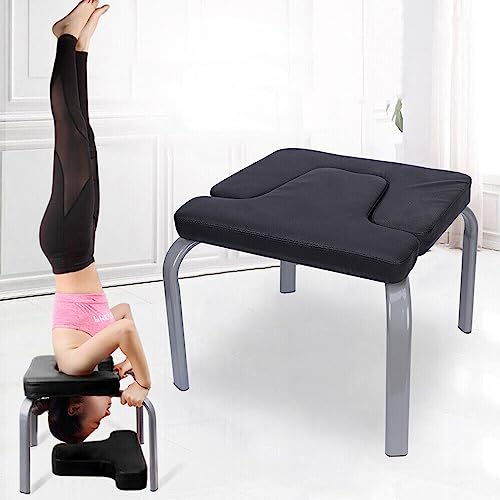 kopfstandhocker, Yoga Inversion Hocker, Fitness Hocker, Kopfstand Hocker yoga, inversion table, Yoga Inversion Stuhl für Haus und Fitnessstudio, Stahl und PU-Polsterung, 200KG Gewichtskapazität.