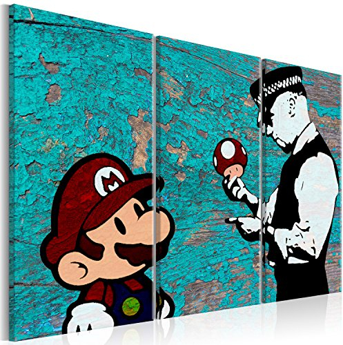 B&D XXL - Akustikbild 135x90 cm Bilder mit Akustikschaumstoff Hochleistungsschallabsorber Schallschutz Leinwandbild XXL 3 tlg Wandbild i-C-0101-b-e