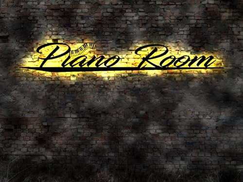 3D Wandbild Piano Room Klavier Musikhaus Flügel Stand Poster Noten Garderobe
