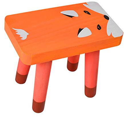 HONMEET Cartoon-Tier-hocker Aus Holz Niedriger Fußhocker Für Jungen Und Mädchen Zubehör Für Zuhause Und Klassenzimmer