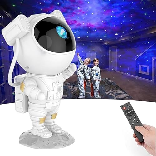London Express Galaxy Star Projector Starry Night Space Warrior Light, Astronaut Projector with Nebula, Timer and Remote Control, Bedroom and Ceiling Adjustable Light, Gift for Children and Adults